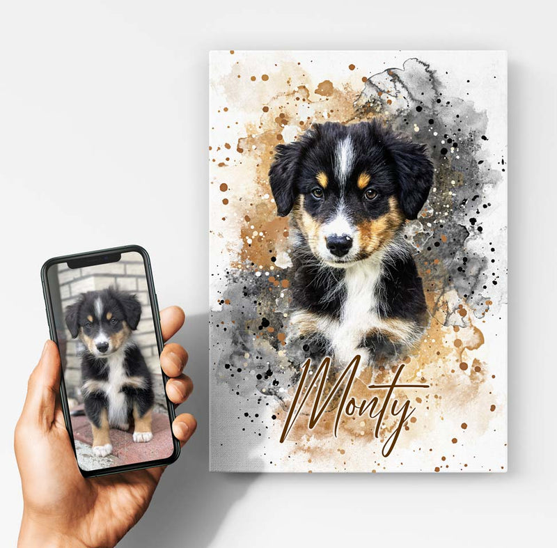 Your Dog as Watercolor Portrait