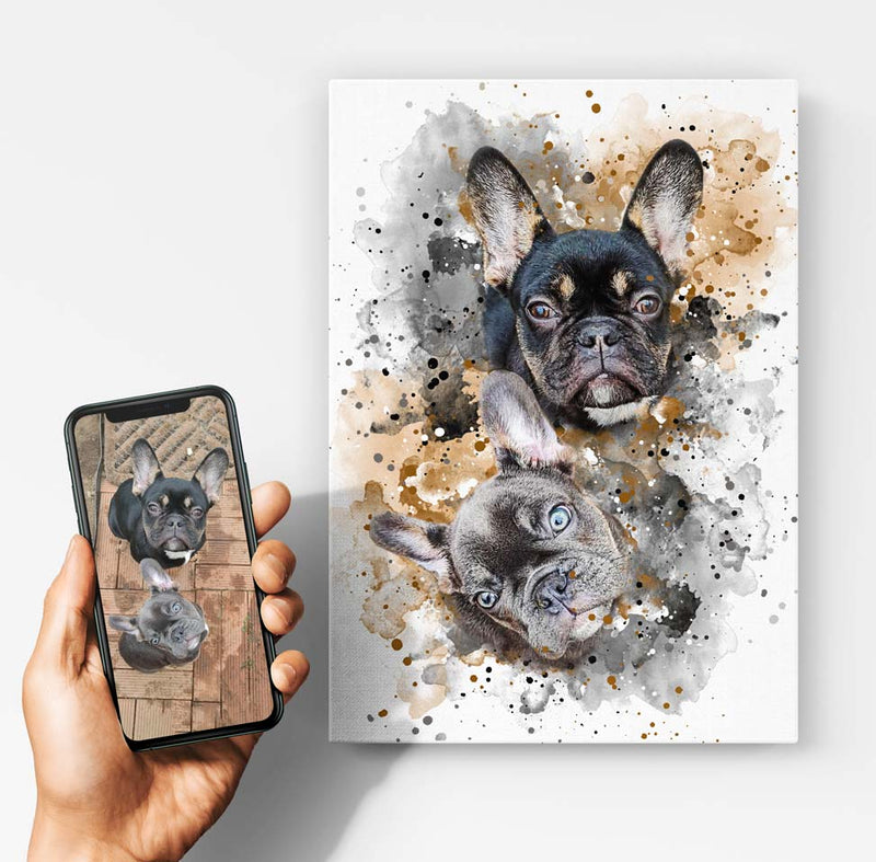 Your Pet as Watercolor Portrait