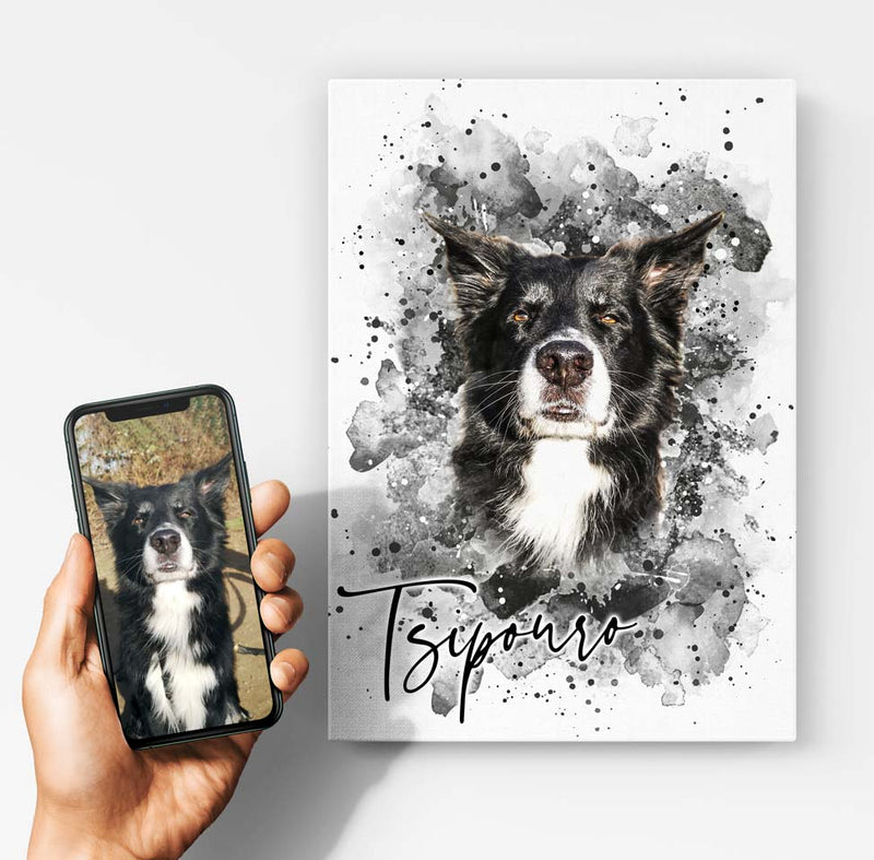 Your Pet as Watercolor Portrait