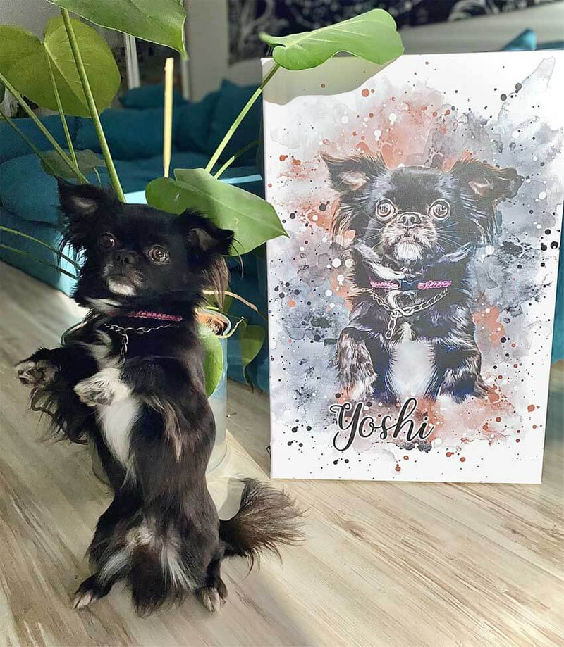 Your Dog as Watercolor Portrait