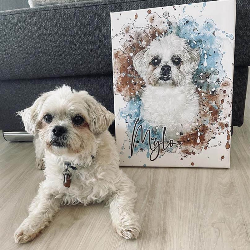 Your Dog as Watercolor Portrait