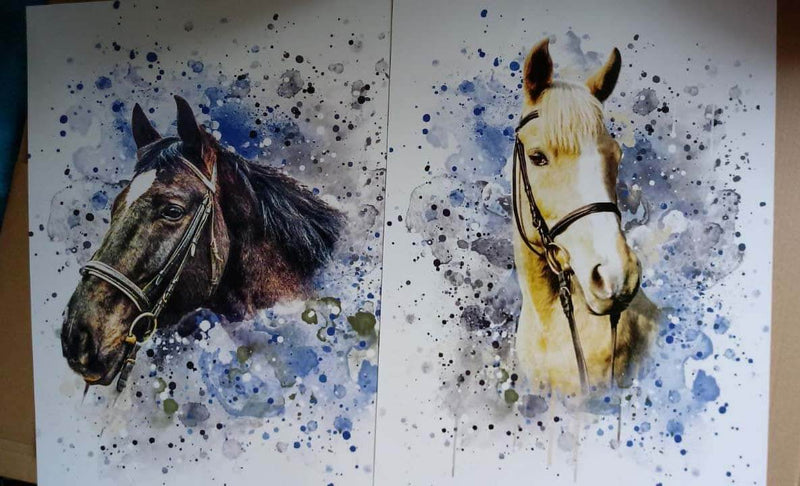 Your Horse as Watercolor Portrait